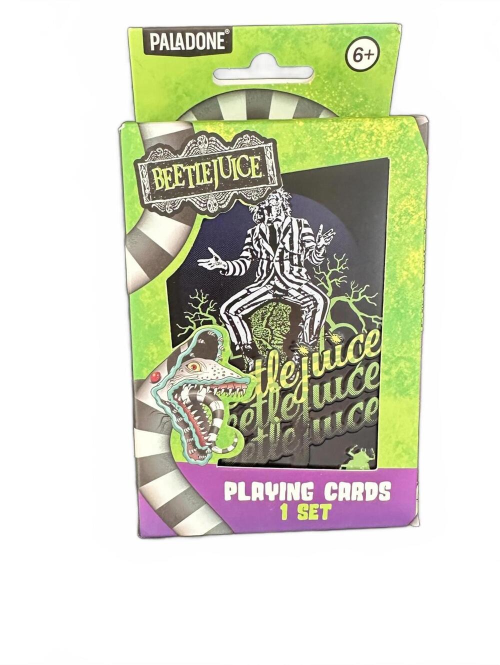 NWT Beetlejuice 1 Set Playing Cards with Embossed Tin Case